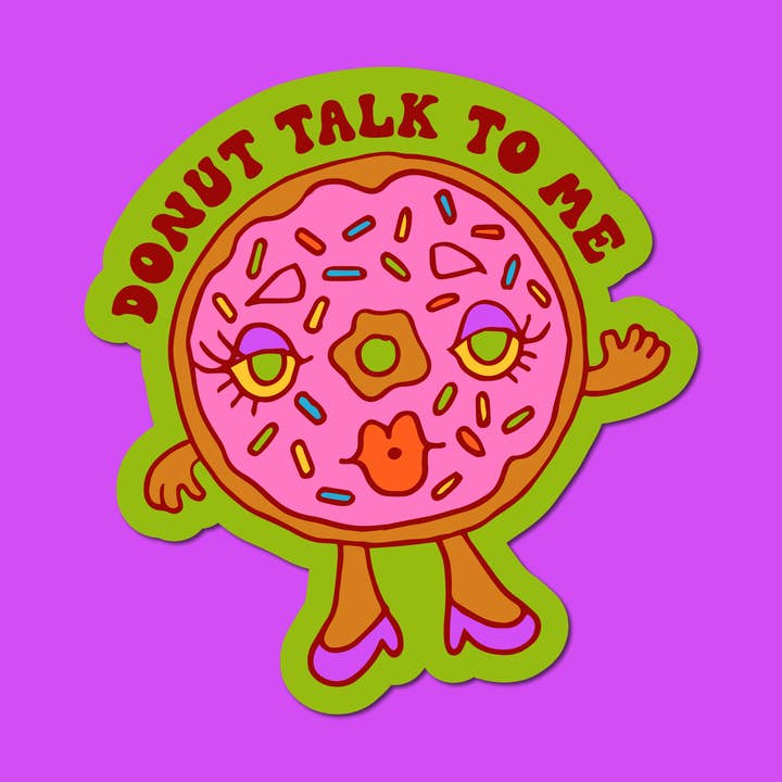 Donut Talk to Me for wholesale by Claire Morales