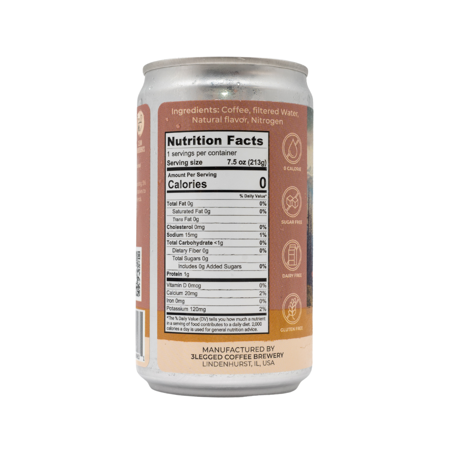 3Legged Coffee Brewery - Wholesale Iced Coffee/Cold Brew - Caramel Nitro Cold Brew Coffee 0-Sugar 0-Dairy1