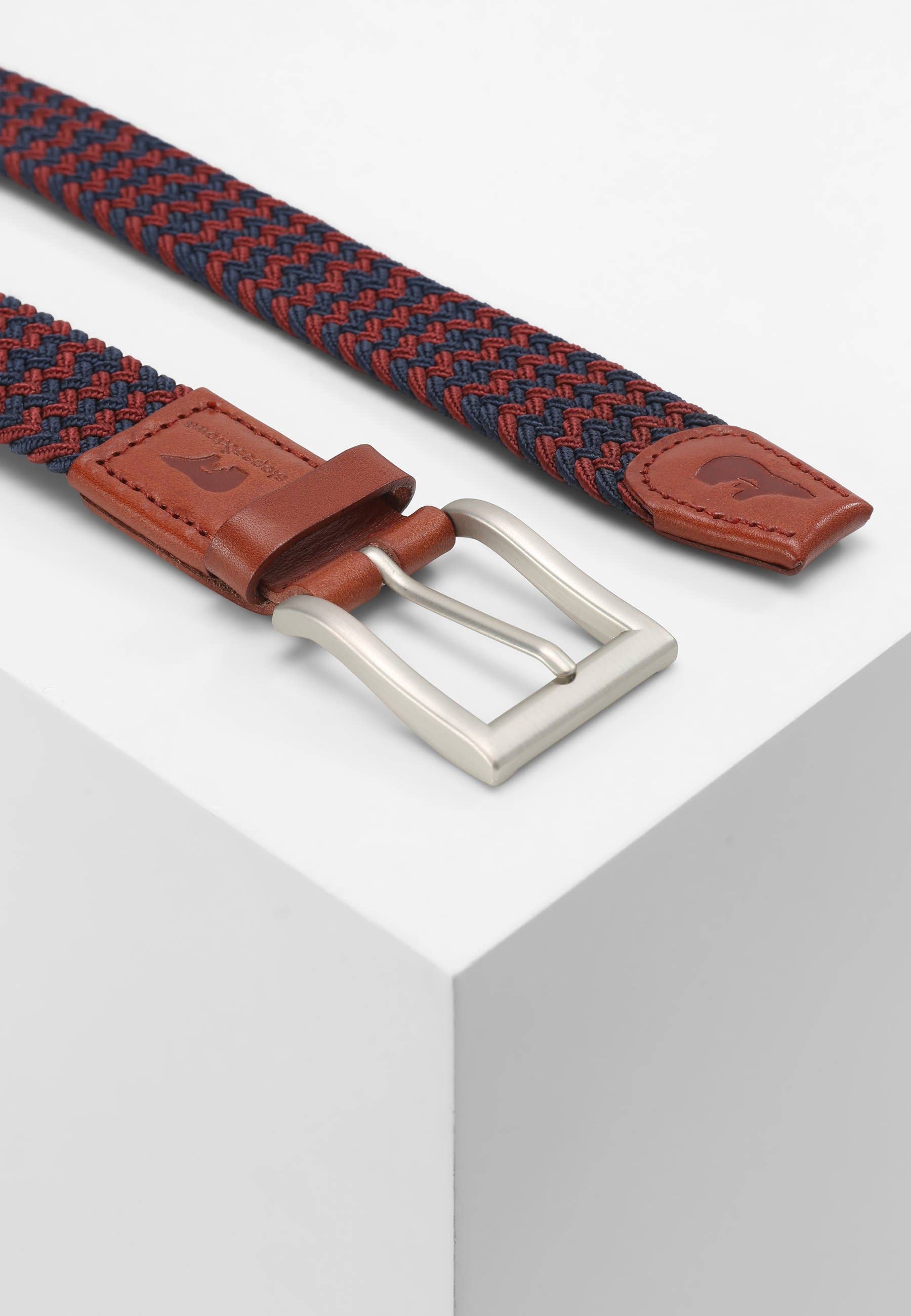 Slopes&Town - Vendita all'ingrosso Cintura - Unisex - Cintura Gift Box Graeme e calzini Burgundy Dots1