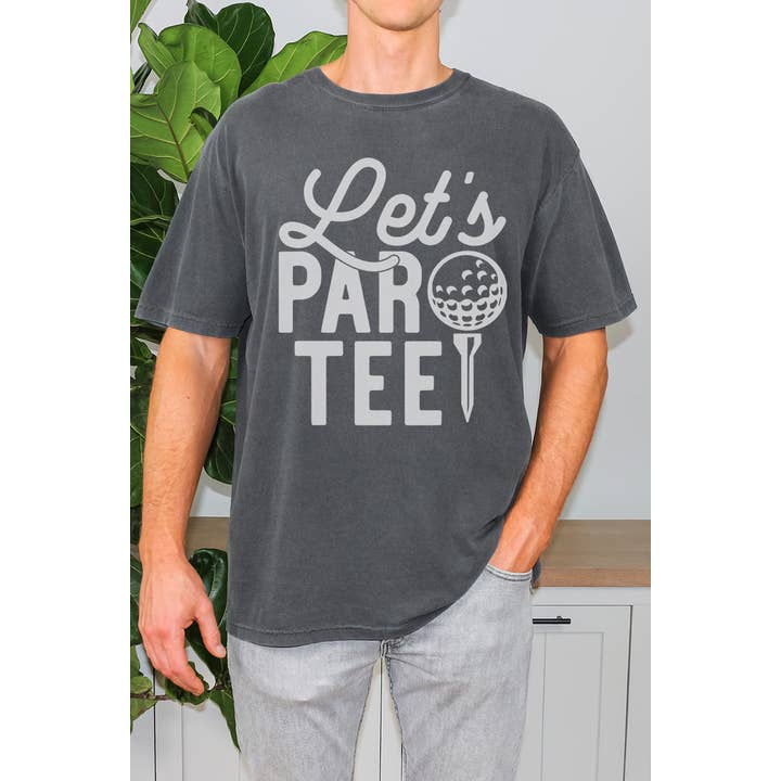 White Lets Par Tee Graphic Tee for wholesale by Bella Me