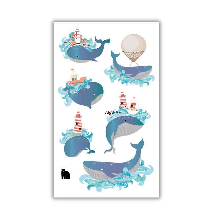 Baleines de mer pour la vente par Four Bears Sticker Club