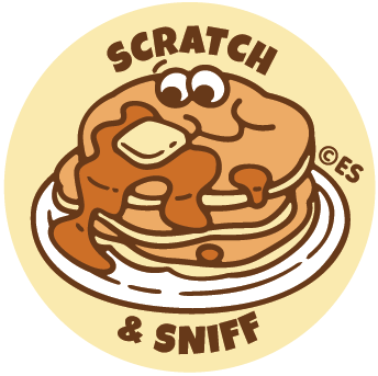 EverythingSmells, LLC - Wholesale Sticker - Pancakes EverythingSmells Scratch & Sniff Stickers1