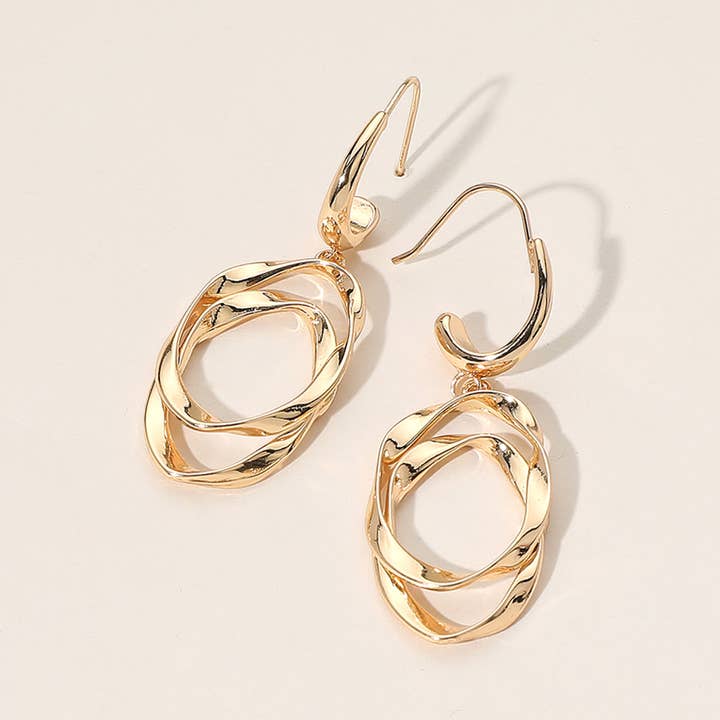Sensibling Corp. - Wholesale Dangle Earrings - Twisted Metal Dangle Earrings1