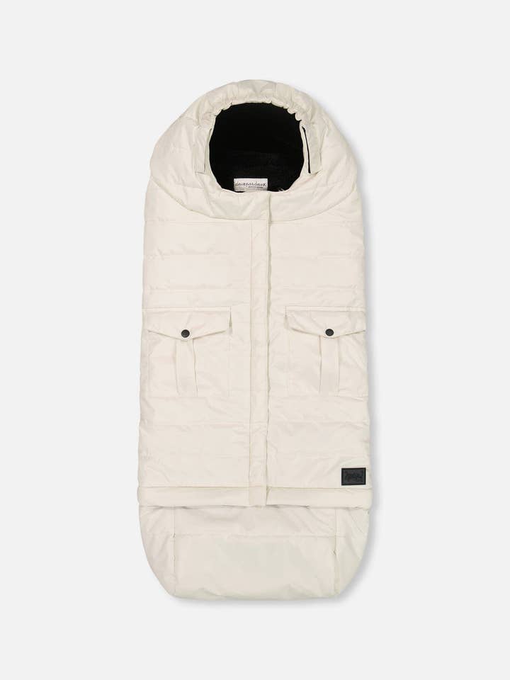 Chancelière évolutive pour bébé conçue pour siège-auto et poussette — noir pour la vente par Deux par Deux