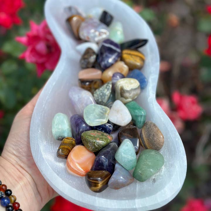 New Moon Beginnings - Wholesale Crystal Charging Plate - Selenite Bowls (10 Options!) Selenite Crystal Charging Bowls10