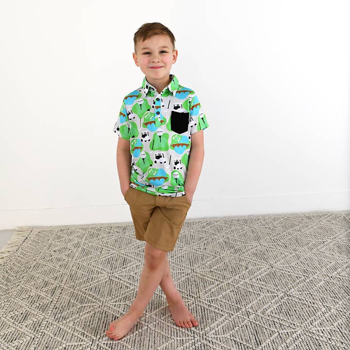 Gigi and Max - Wholesale T-Shirt - Kids - Ryder Golf Polo Shirt Bamboo Kids Toddler
