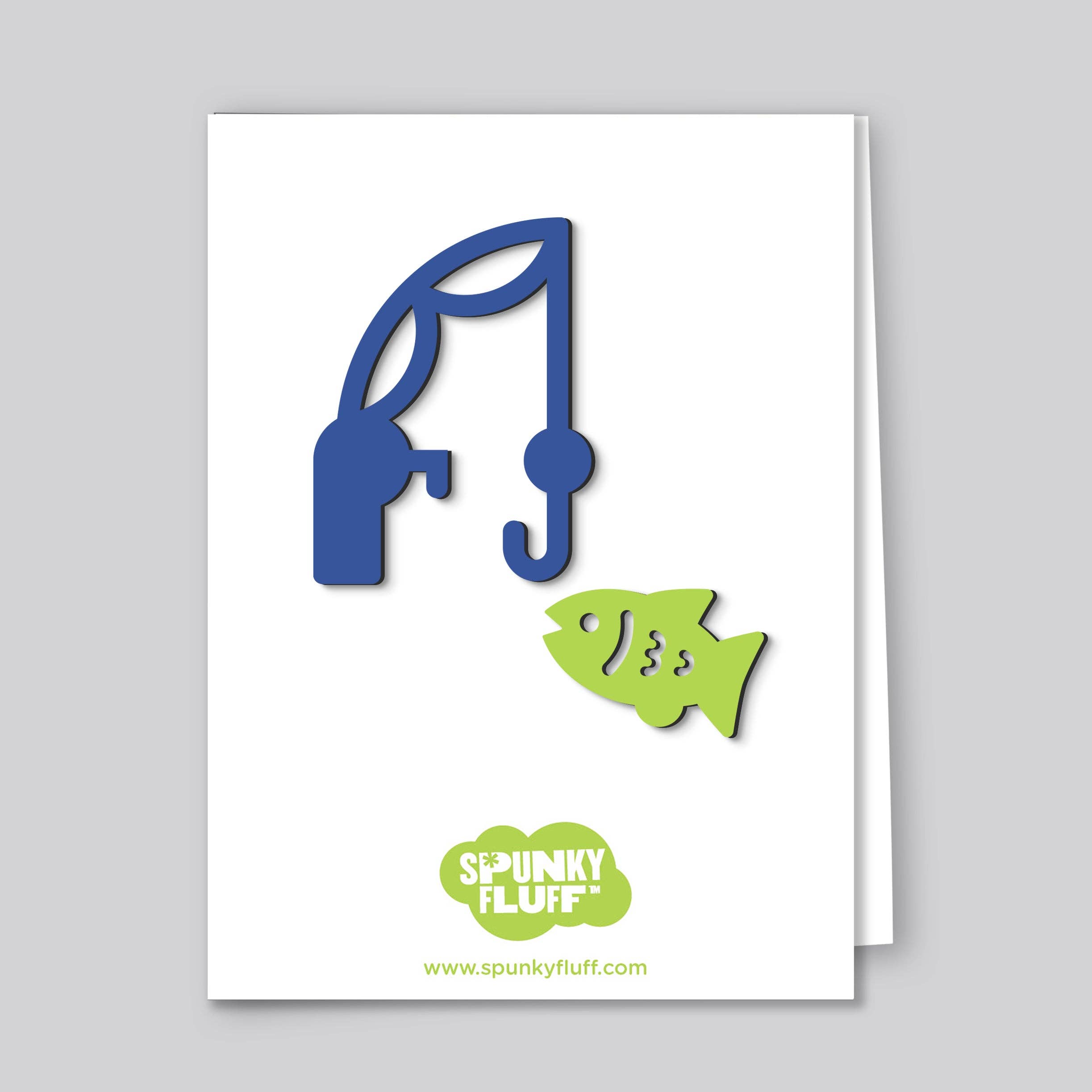 Spunky Fluff - Wholesale Magnet - Limited Edition Fishing Magnets, Mini Fishing hook and fish0
