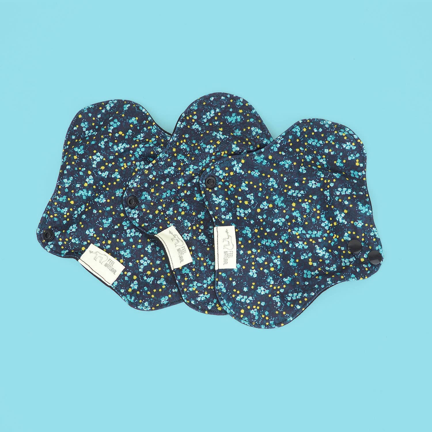 FRENCH TENDANCE - Venta al por mayor Toallitas faciales y corporales - 3 toallas higiénicas lavables y reutilizables - Para flujos ligeros1