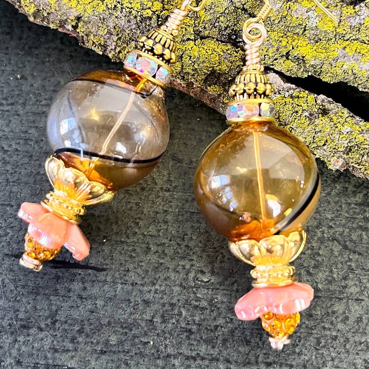 A Silk Purse – wholesale Dangle earrings – Lena Venetian Bead Earrings