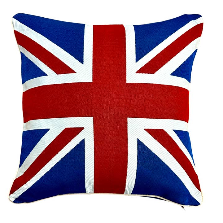 Union Jack - Panelled Cushion Cover 45cm*45cm for wholesale by Signare Tapestry