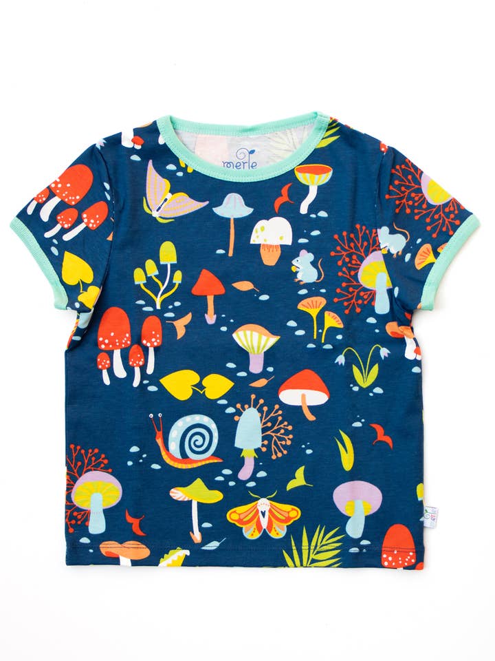 Organic Kids T-Shirts - Forest at Night for wholesale by Merle Kids
