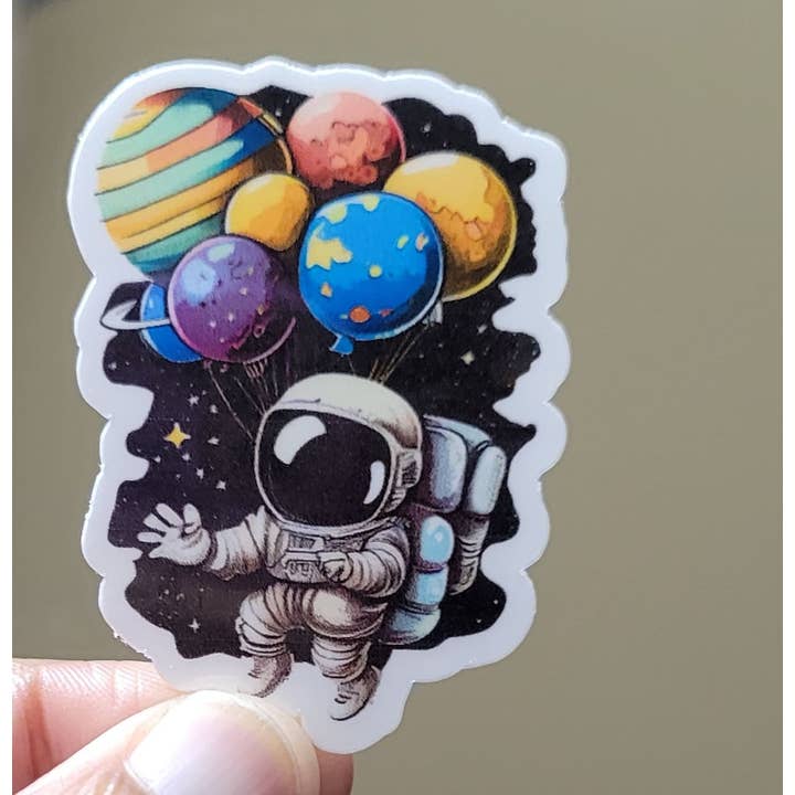 Adesivo Balloon Space Astronaut | Adesivo per laptop per la vendita all'ingrosso da parte di CraftdeeD