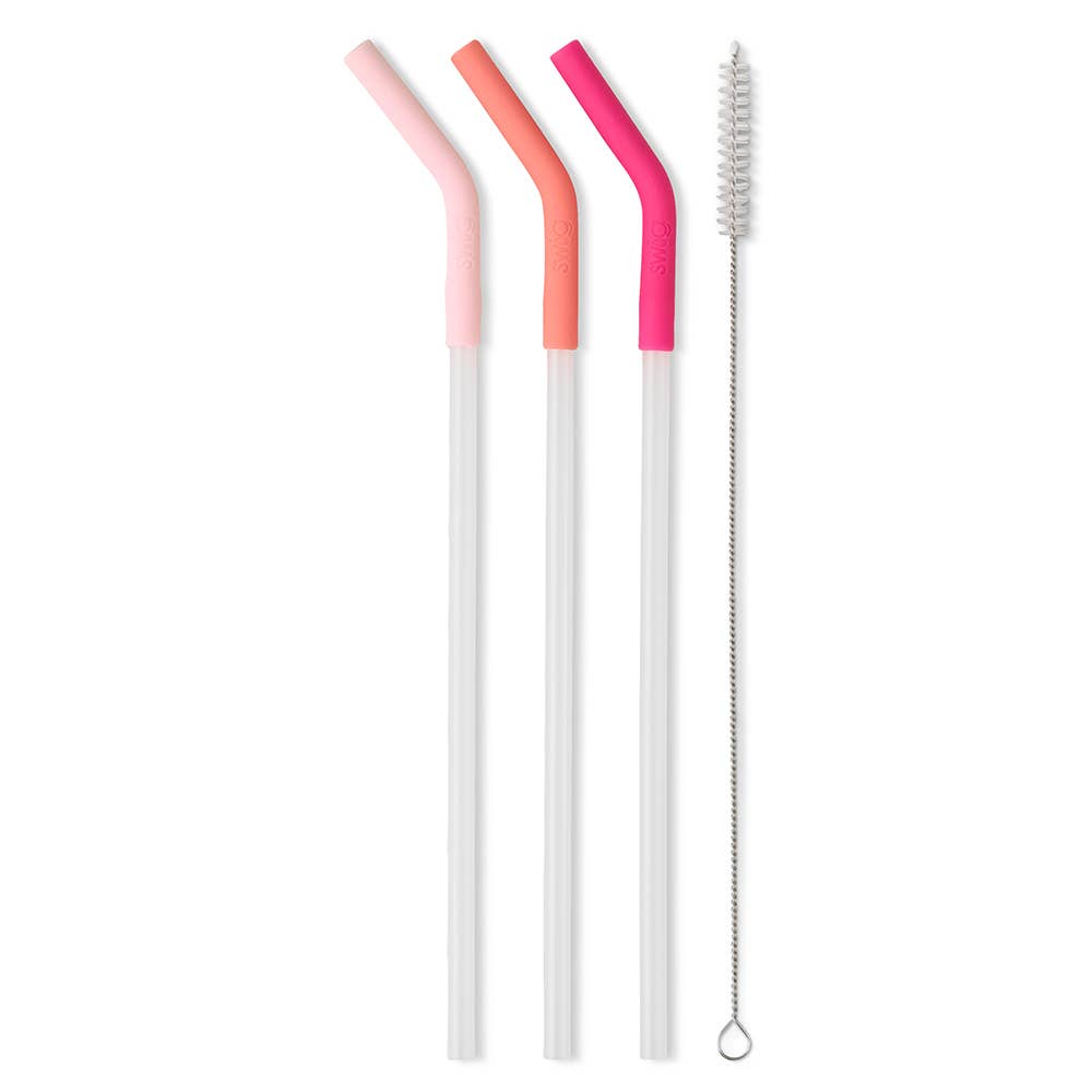 Swig Life - Wholesale Drinking Straw - Blush/Coral/Pink  Reusable Straw Set (Mega Mugs)2