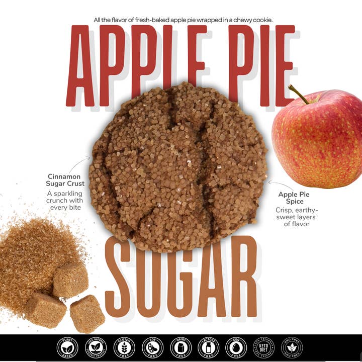 Apple Pie Spice Sugar Cookies for wholesale by Scoops Baking Co.