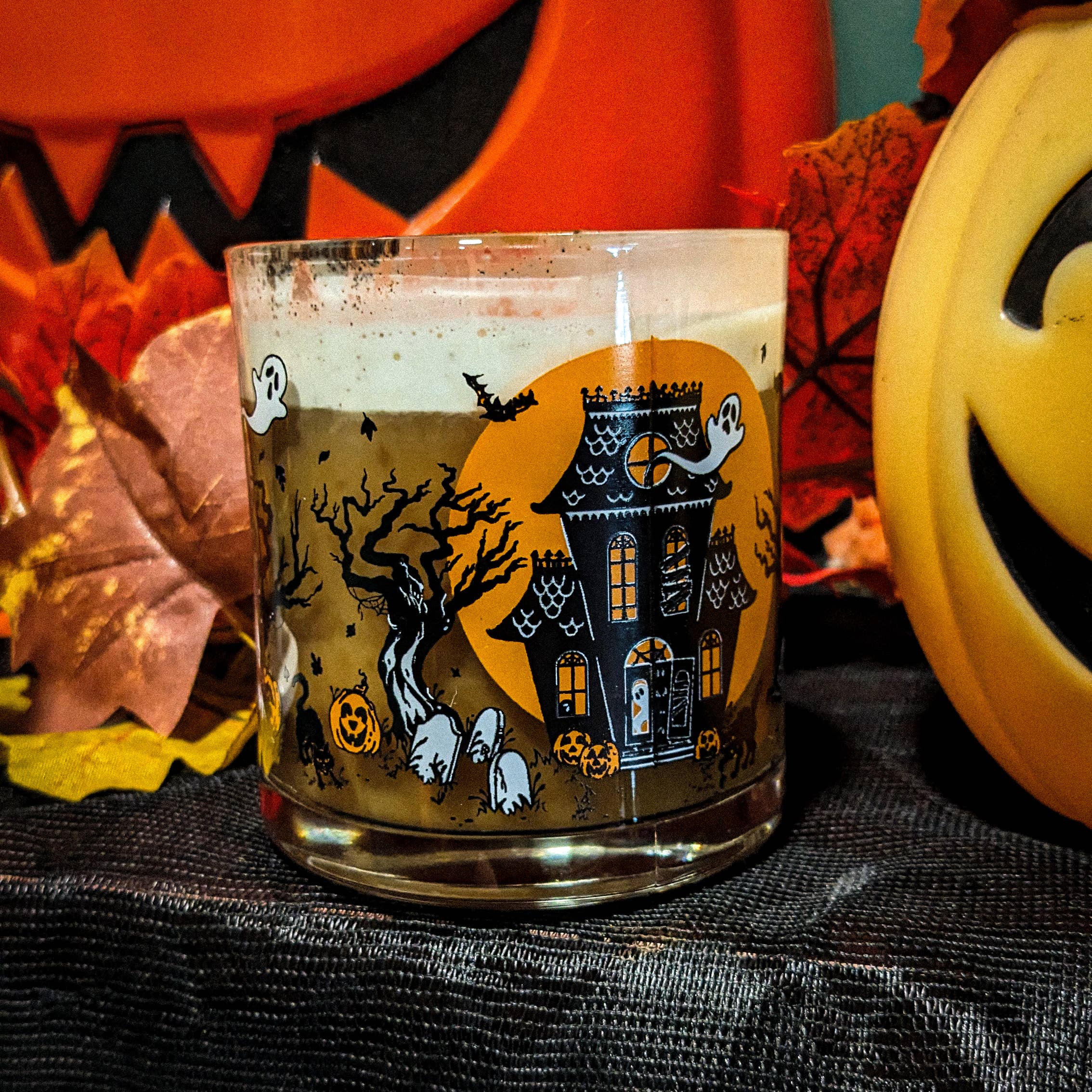 Meagan Meli Illustration - Wholesale Coffee Mug - Ghostly Manor Glass Mug3