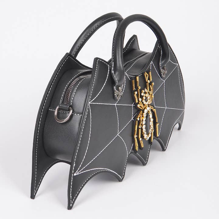 3AM BY H&D ACCESSORIES - Wholesale Top Handle Bag - Women's - Faux Leather Spider Top Handle Clutch