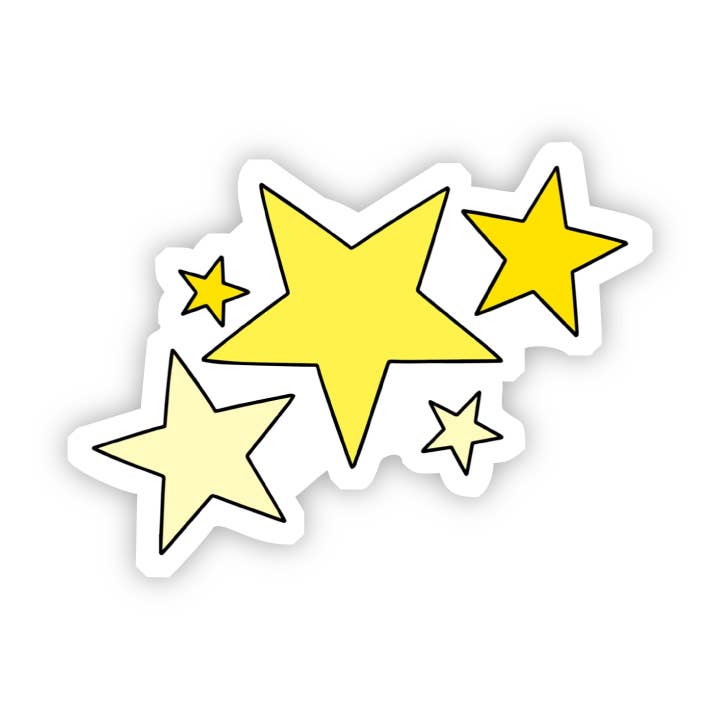 Big Moods - Wholesale Sticker - Yellow Stars Aesthetic Sticker