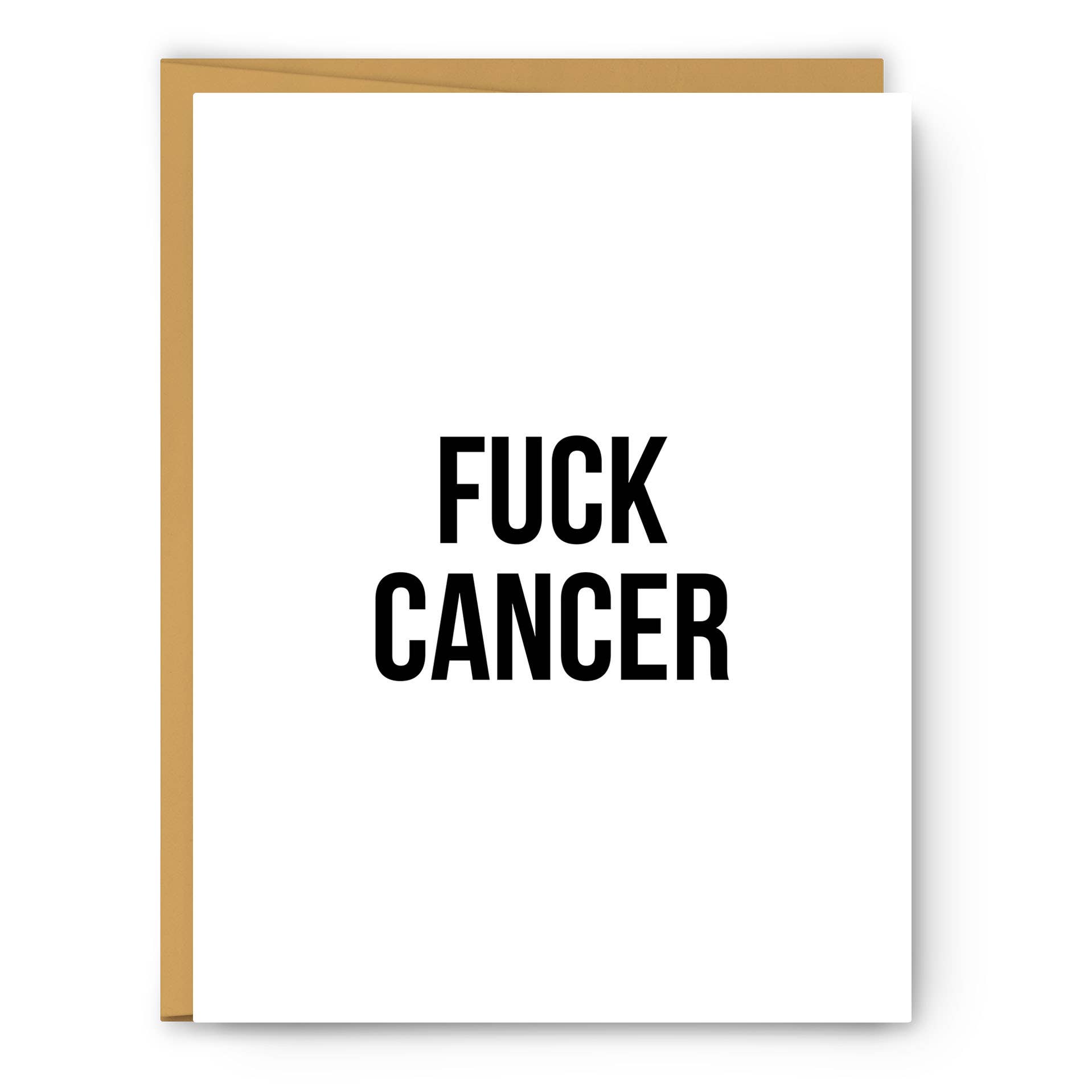 Serif - Wholesale Everyday Greeting Card - Fuck Cancer - Greeting Card0