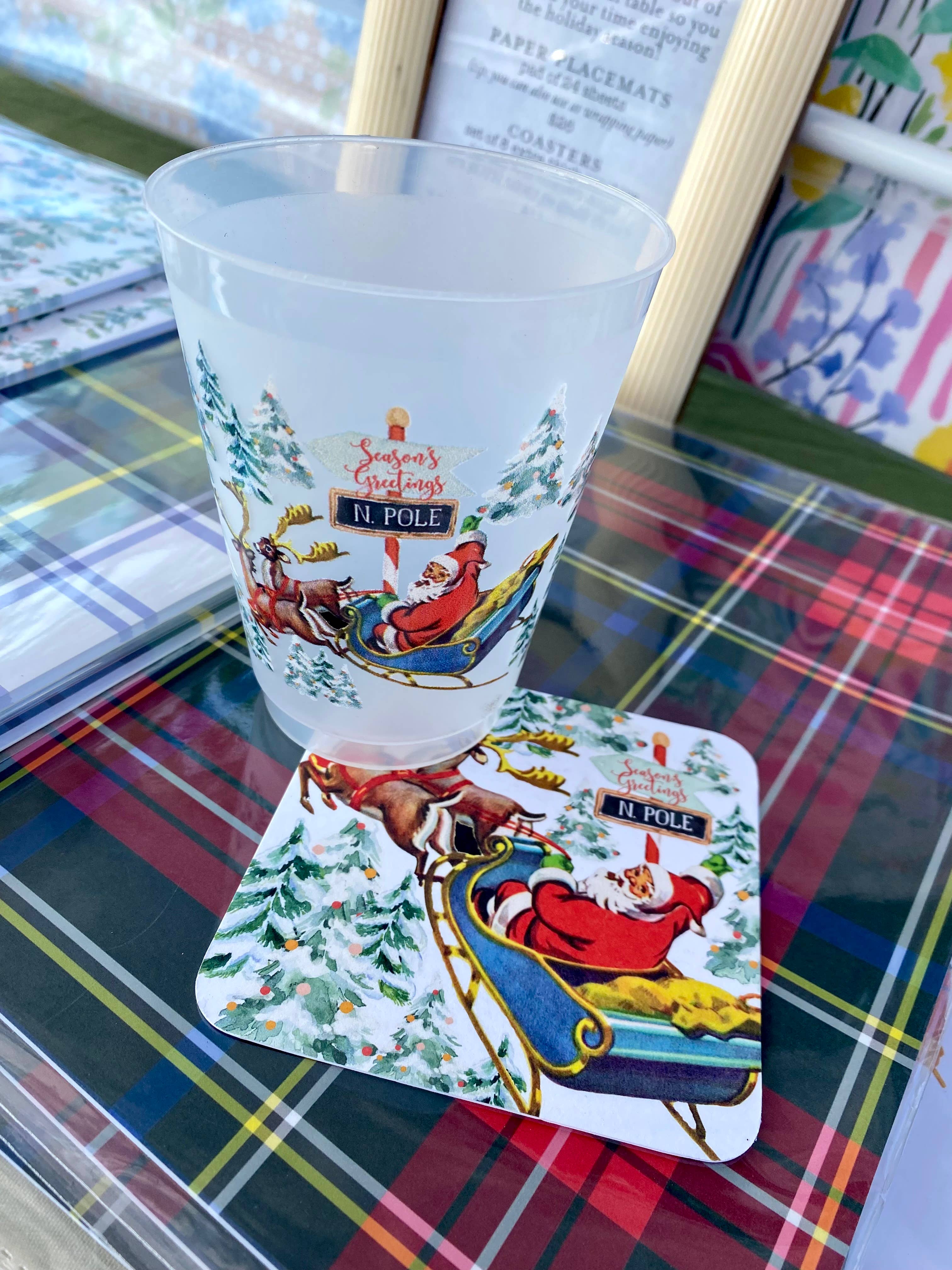 billet-doux - Wholesale Disposable Placemat - Black Stewart Tartan Christmas Paper Placemats4