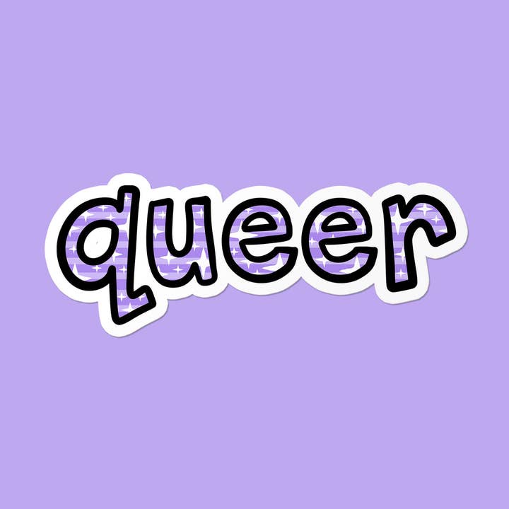 Queer | LGBTQ+ Pride grappige en eigenwijze sticker voor wholesale door That Queer Card Co