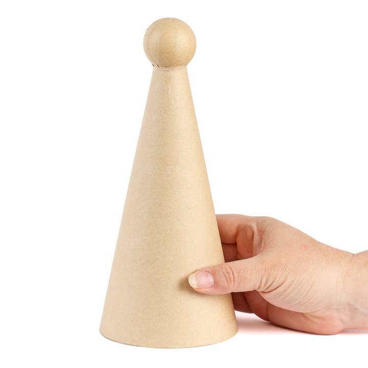Factory Direct Craft - Wholesale Ornament - 9-1/2" x 4" Paper Mache Angel Doll Body Cone