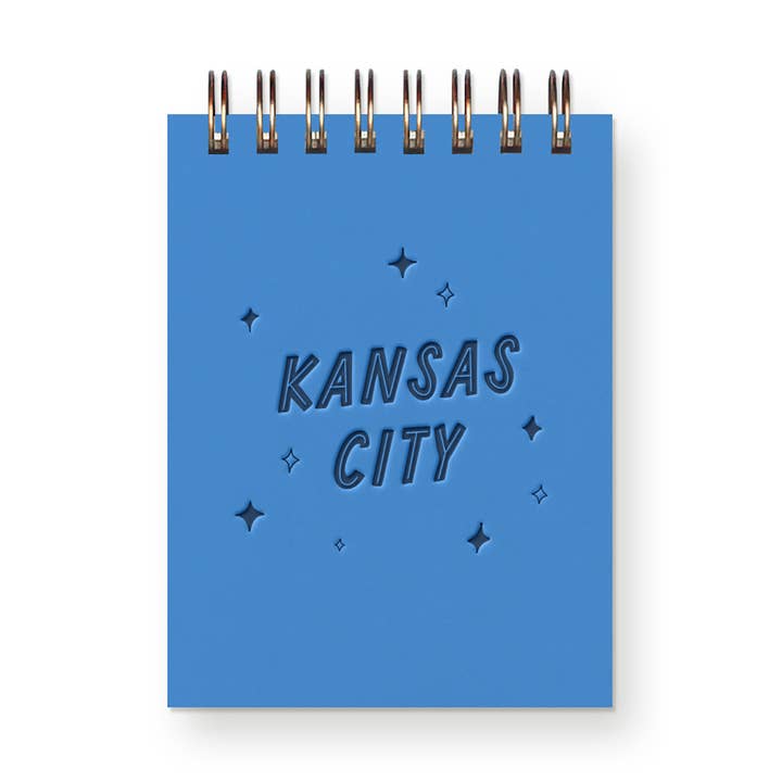Custom City Happy Place Mini Jotter Notebook for wholesale by Ruff House Print Shop