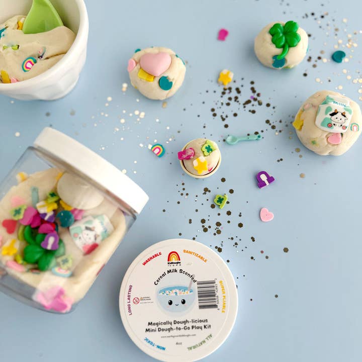 Earth Grown KidDoughs (KidDoughs by EGKD) - Vendita all'ingrosso Plastilina/slime - Bambini - Mini ciambelle al latte di cereali Magicamente Deliziose da Asporto