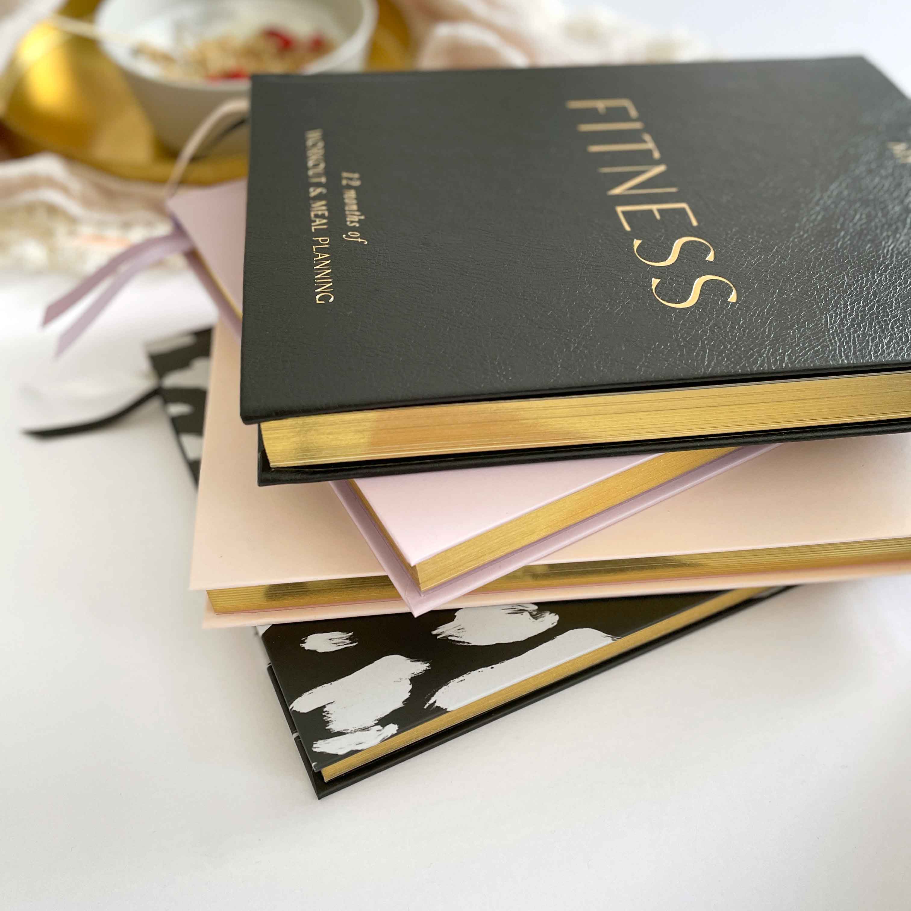 Blush And Gold – wholesale Planerare – My Daily Fitness Planner - Tränings- och måltidsplanerare (Svart)16
