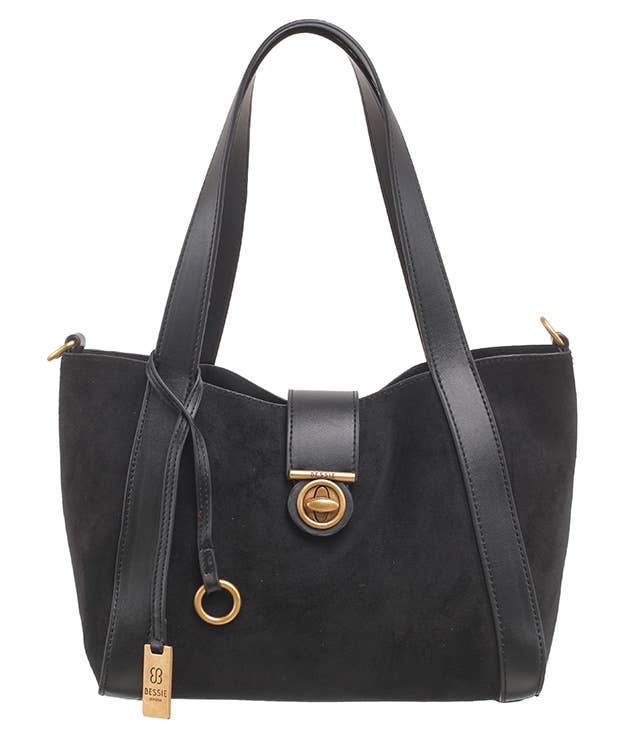 Bessie London – wholesale Shoulder bag – women's – CLASSIC TURN-LOCK SHOULDER BAG14