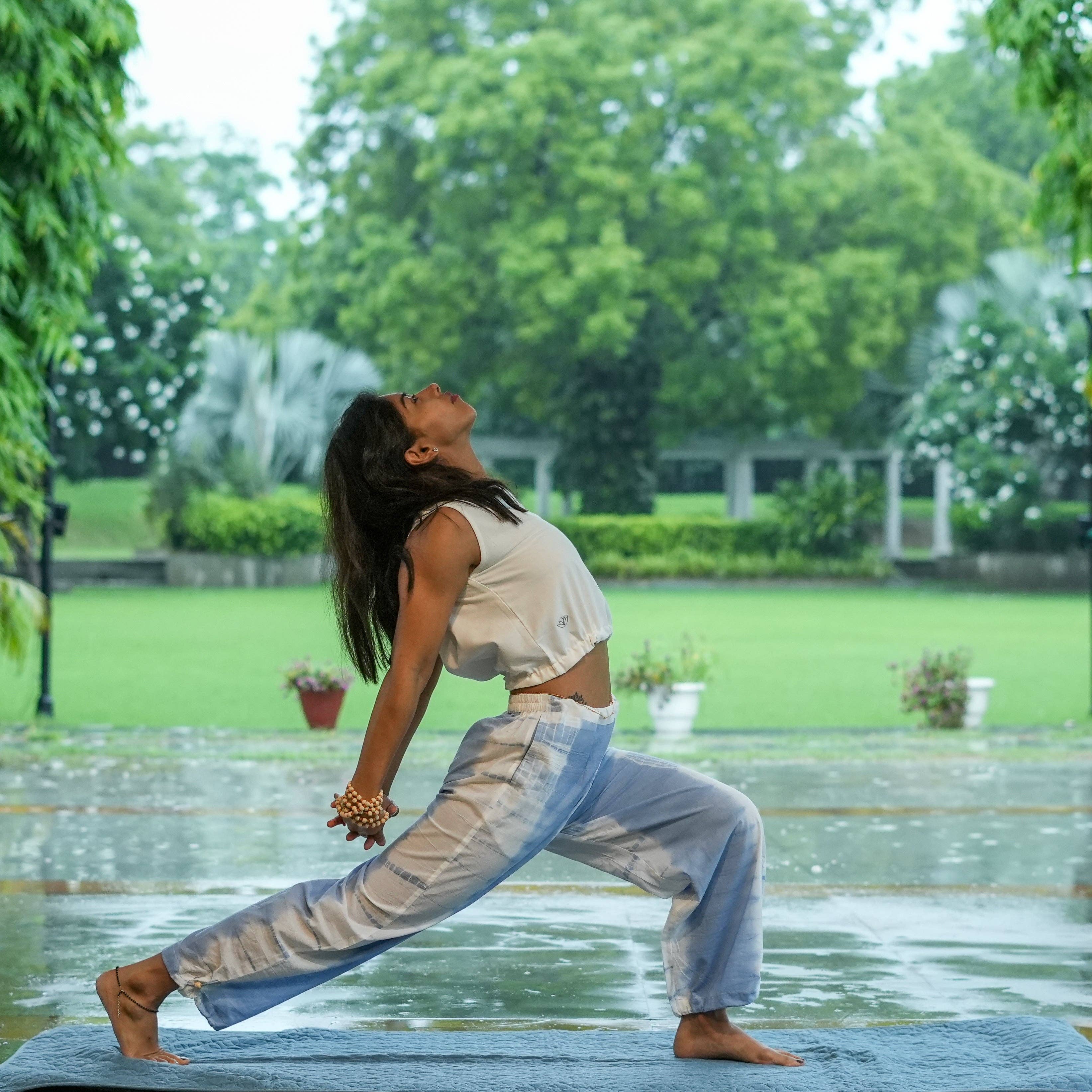 AKISO - Wholesale Pants - Women's - Womens Yoga Pant Tie and Dye Blue Ananda4