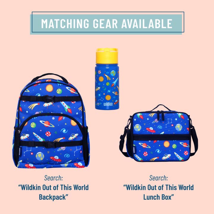 Wildkin - Wholesale Water Bottle - Out of this World 14 oz Steel Water Bottle2