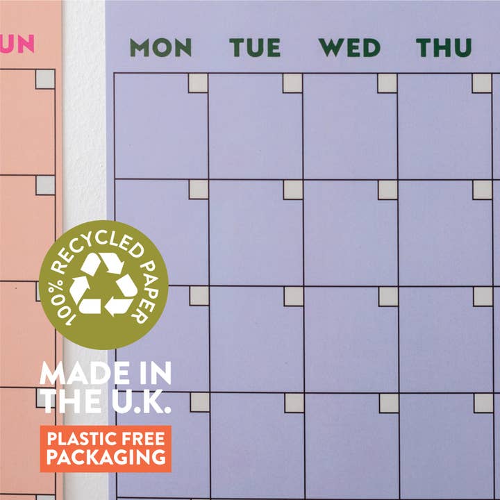 Good Tuesday (Once Upon a Tuesday) - Wholesale Planner - Monthly Undated A3 Wall Planner | 12 Pages | Colourburst
