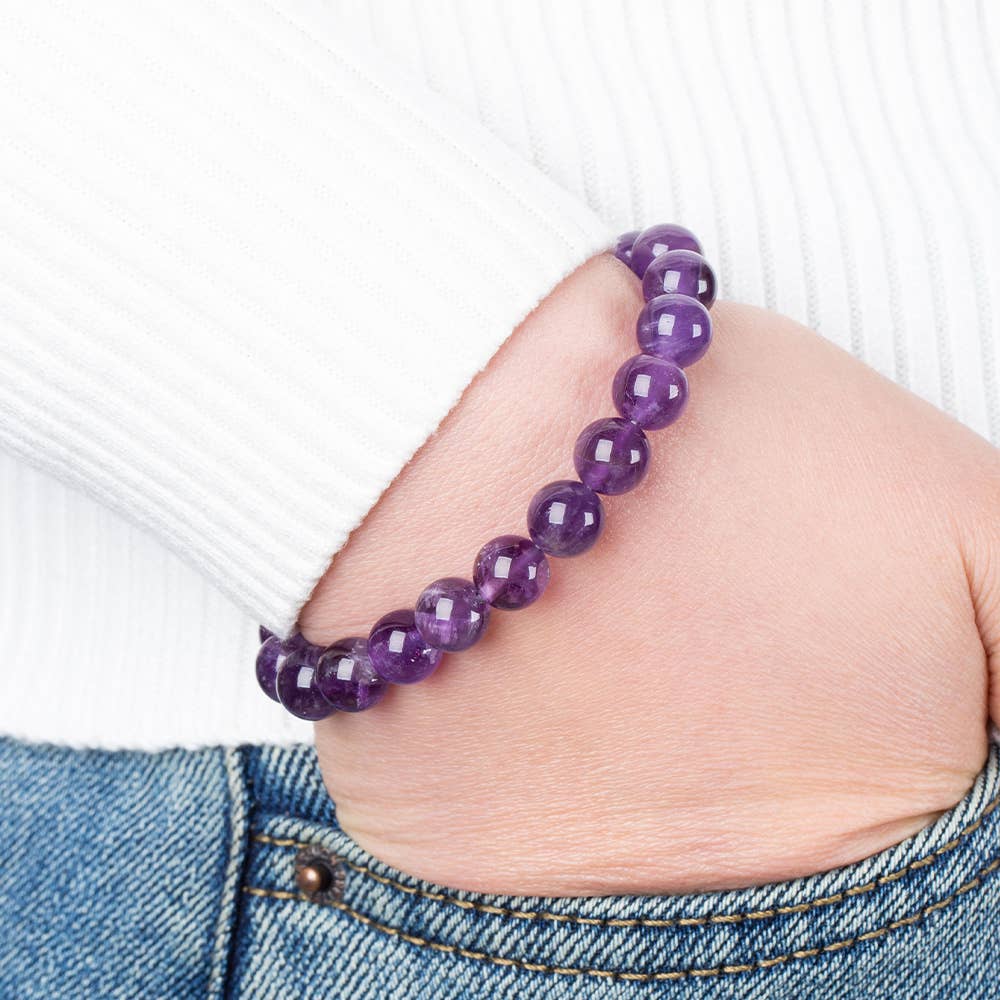 INNOBIZ - Wholesale Beaded Bracelet - Amethyst Bracelet - Symbol of Harmony and Beauty1