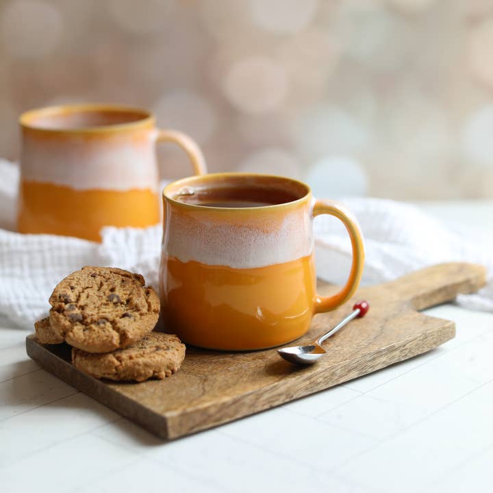 Mustard Yellow Muglets | Coffee Mugs | Handmade Coffee Mugs for wholesale by Glosters Pottery