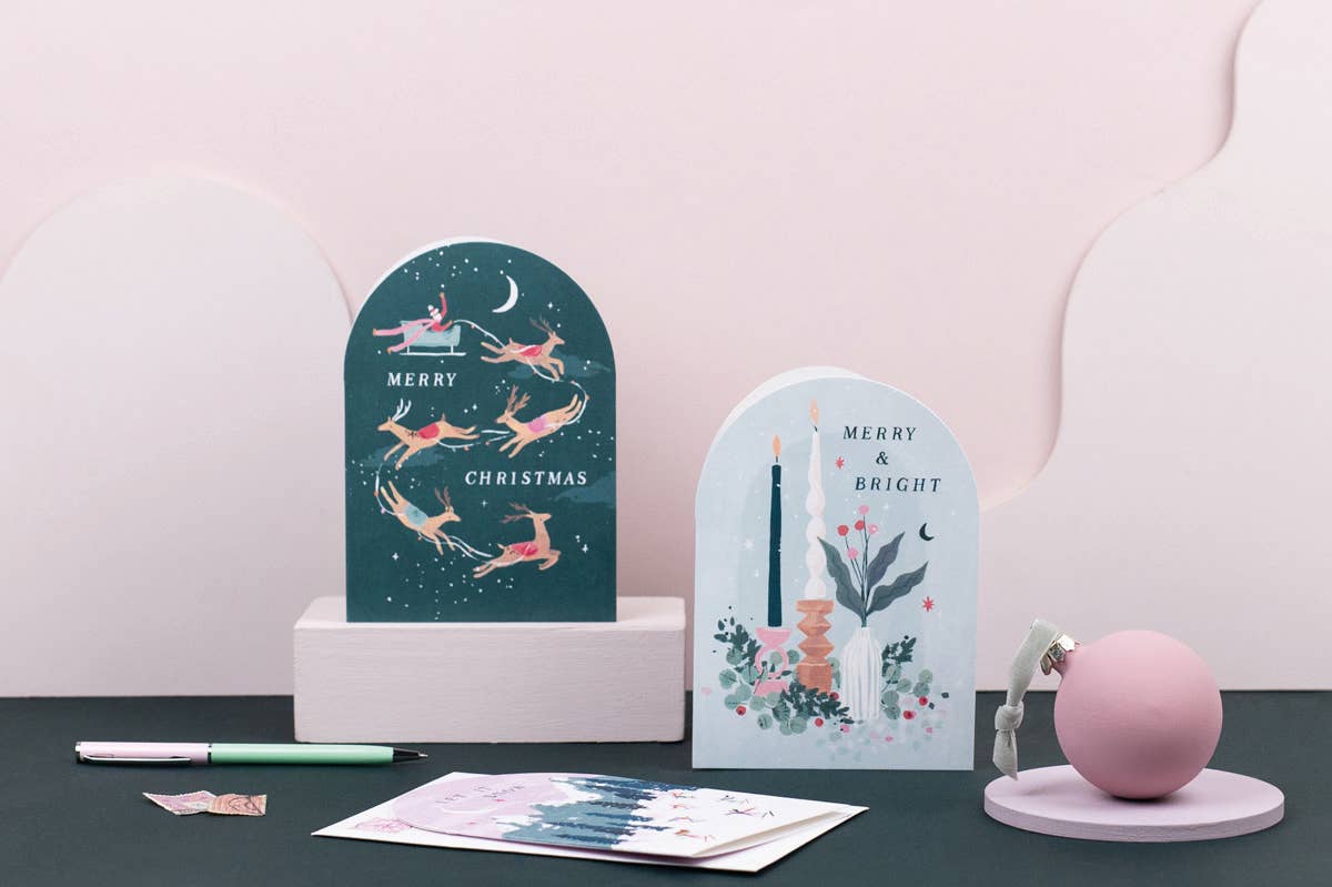 Sister Paper Co. - Vendita all'ingrosso Biglietti di auguri di Natale - Candele | Cartoline di Natale | Biglietti di auguri | Biglietti stagionali2