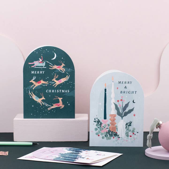 Sister Paper Co. - Vendita all'ingrosso Biglietti di auguri di Natale - Candele | Cartoline di Natale | Biglietti di auguri | Biglietti stagionali2