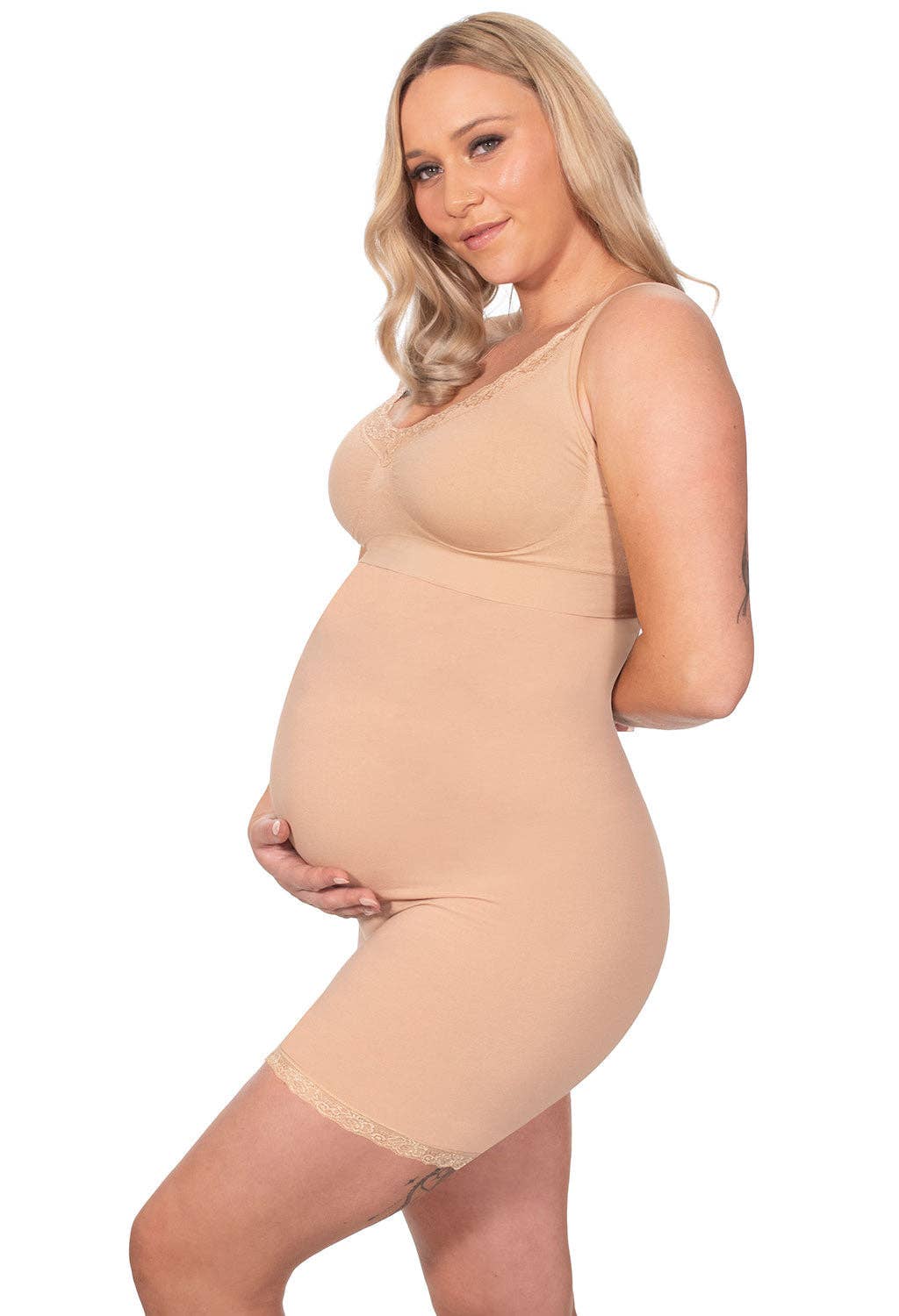 B Free AUSTRALIA - Wholesale Underwear - Maternity - Maternity Underbust Anti Chafing Midi Cotton Shorts5