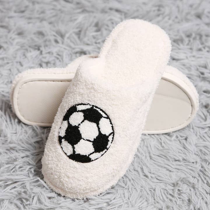 Soccer Gameday Indoor Home Slippers for wholesale on Faire