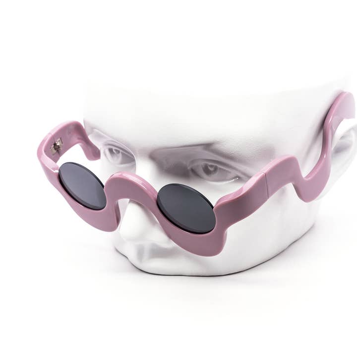 Happy Kilton Wavy Circle Festival Sunglasses for wholesale by Still Friday
