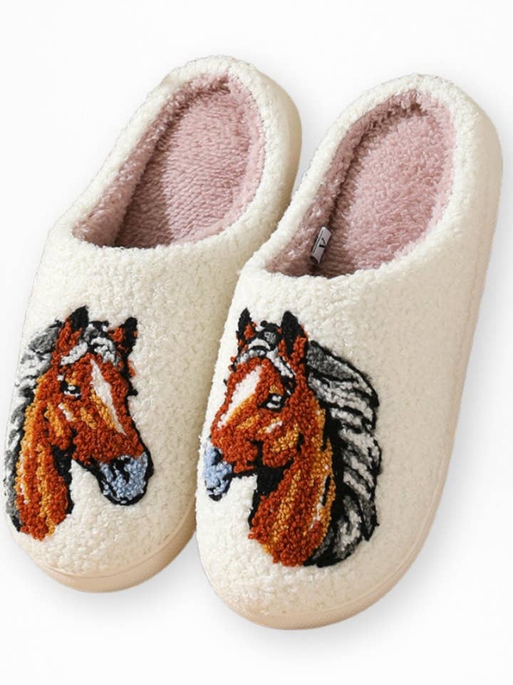 Gemütliche Pferdehausschuhe für den Großhandel von Bridle Up Hope Shop