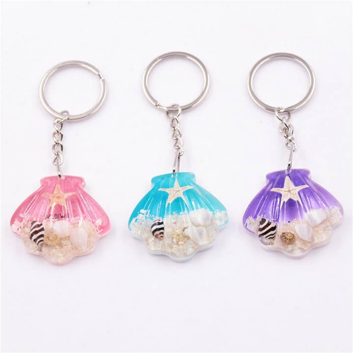 ACCITY - Wholesale Keychain - Women's - NEW SHELL STARFISH KEYCHAIN SOUVENIR PENDANT_CWMM3700