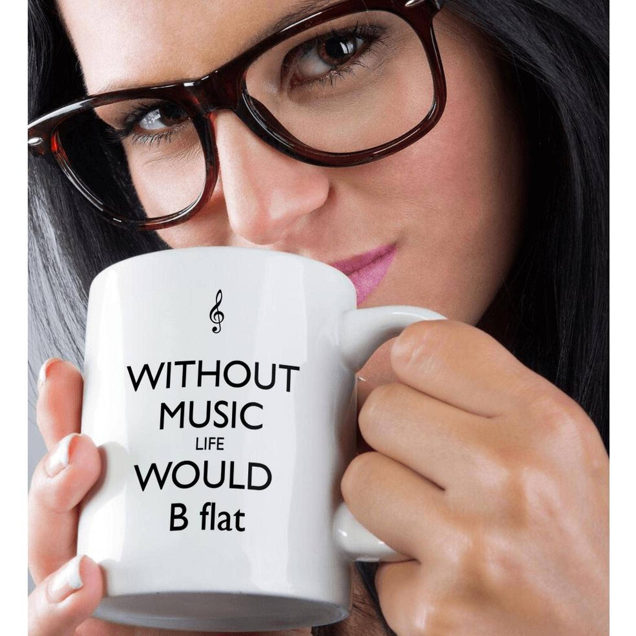 3dRose - Wholesale Coffee Mug - 3dRose, Without music life would be flat, Mug8