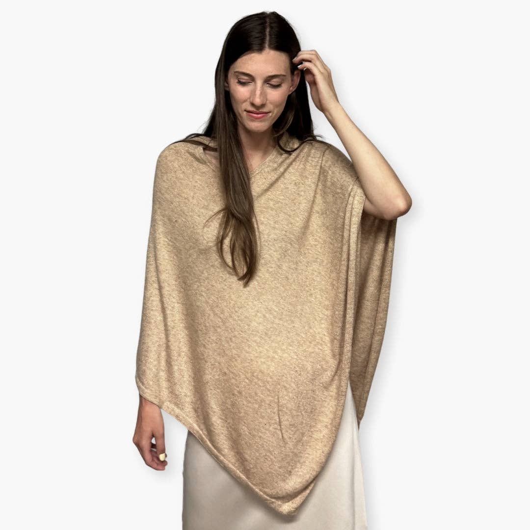 Humble Hilo - Wholesale Poncho - Women's - Humble Hilo Handloomed Cashmere Poncho, Classic16