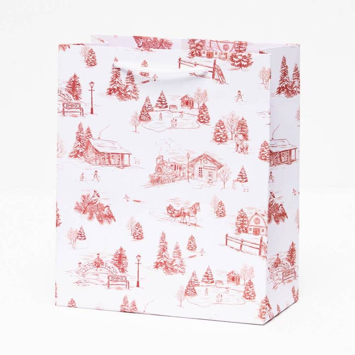 Paper Source Wholesale – Großhandel Geschenktüten – Geschenktüte mit winterlicher Weihnachtslandschaft von Paper Source2