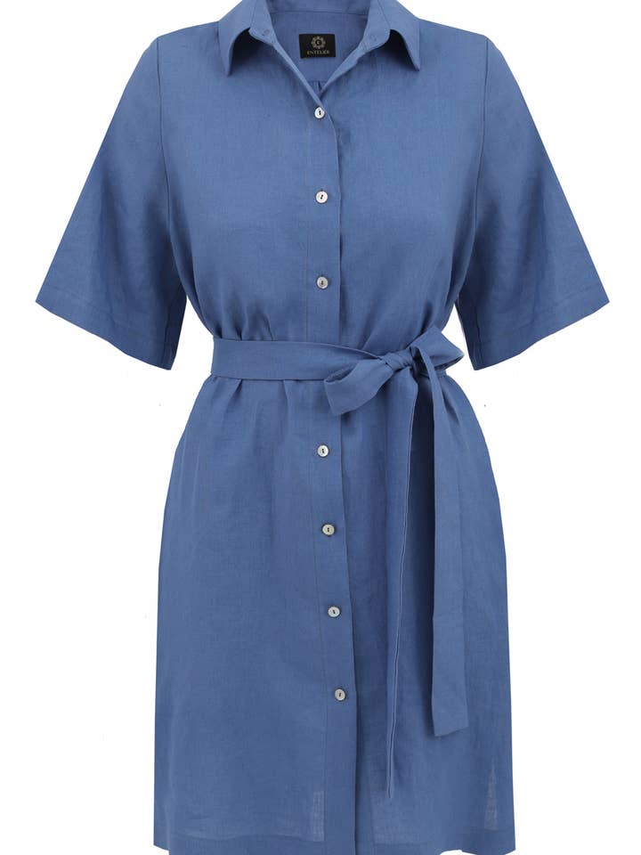 Robe Soleil Linien bleue pour la vente par Entelier