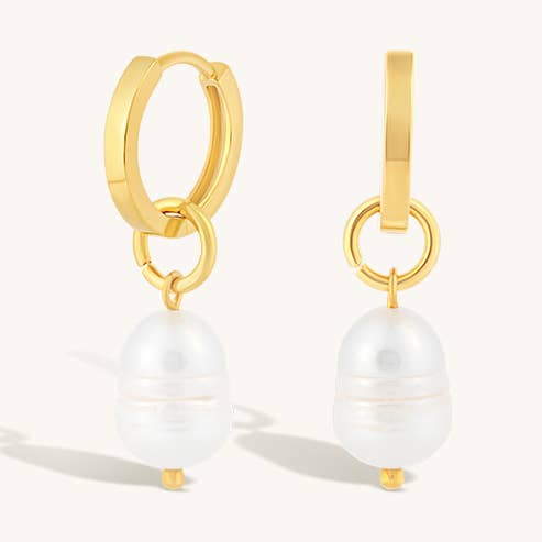 Formation Co. Jewellery - Vendita all'ingrosso Orecchini pendenti - CERCHI GAIA PEARL0