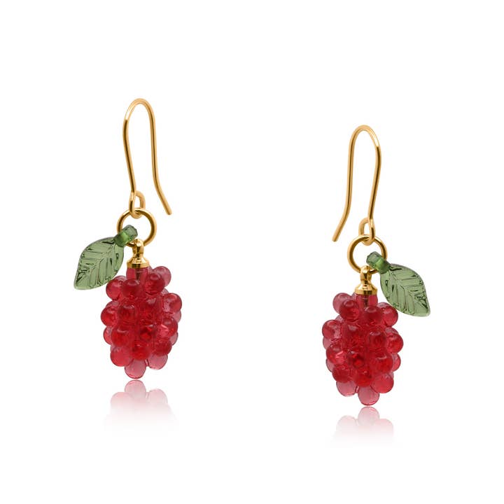 Big Metal London - Wholesale Dangle Earrings - Dionysus Bunch of Grapes Dangle Earrings1