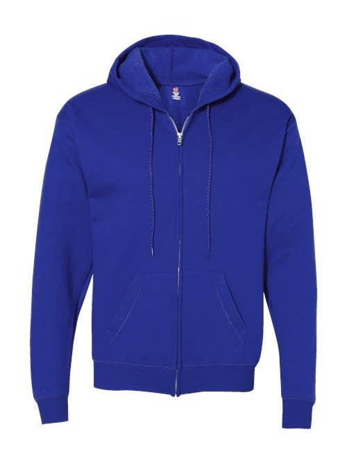 Total Apparel - Wholesale Hoodie - Unisex - Hanes Ecosmart® Full-Zip Hooded Sweatshirt | P180