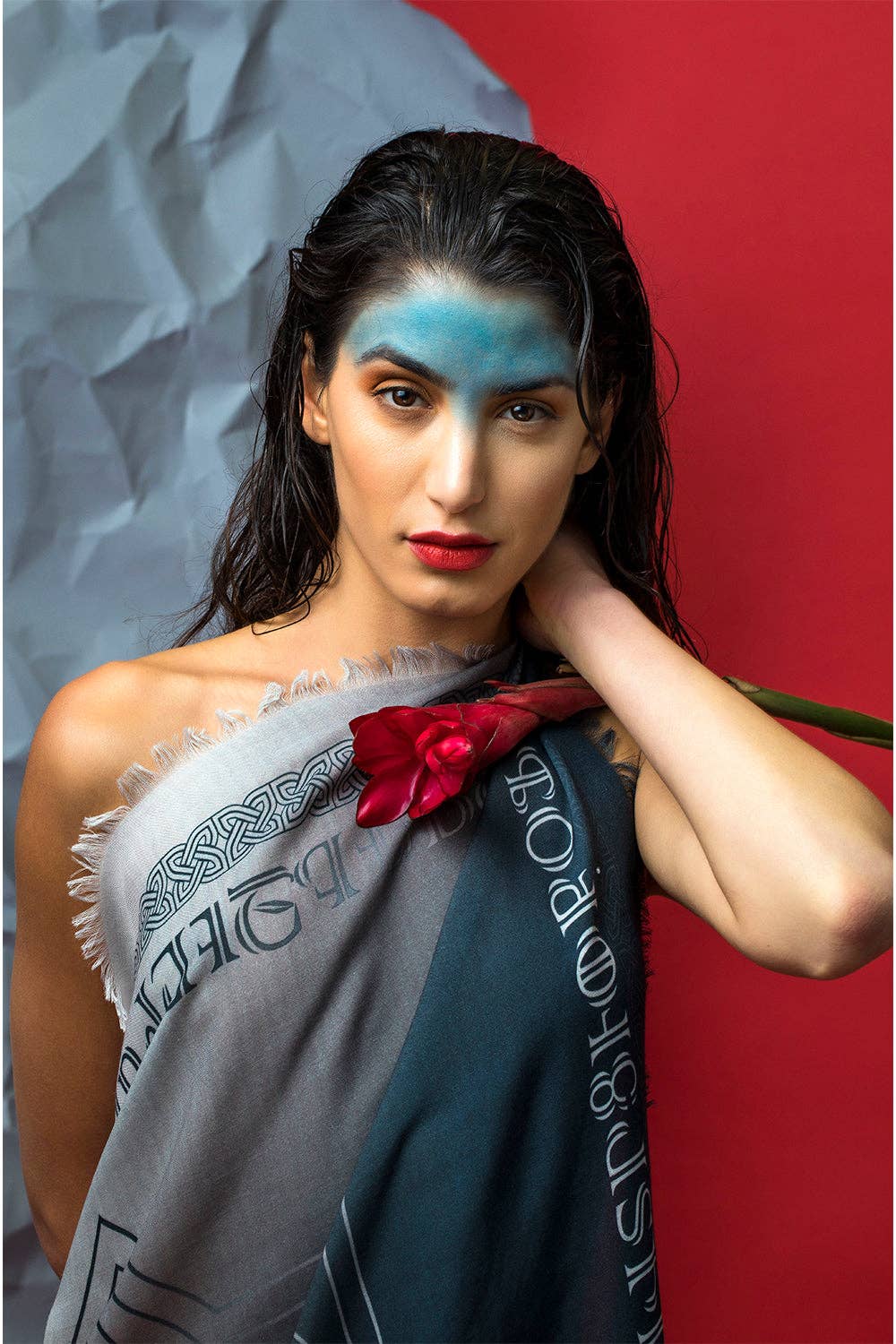 Anet’s Collection - Venta al por mayor Bufanda - Mujer - Bufanda Alfabeto Armenio y Eternidad2