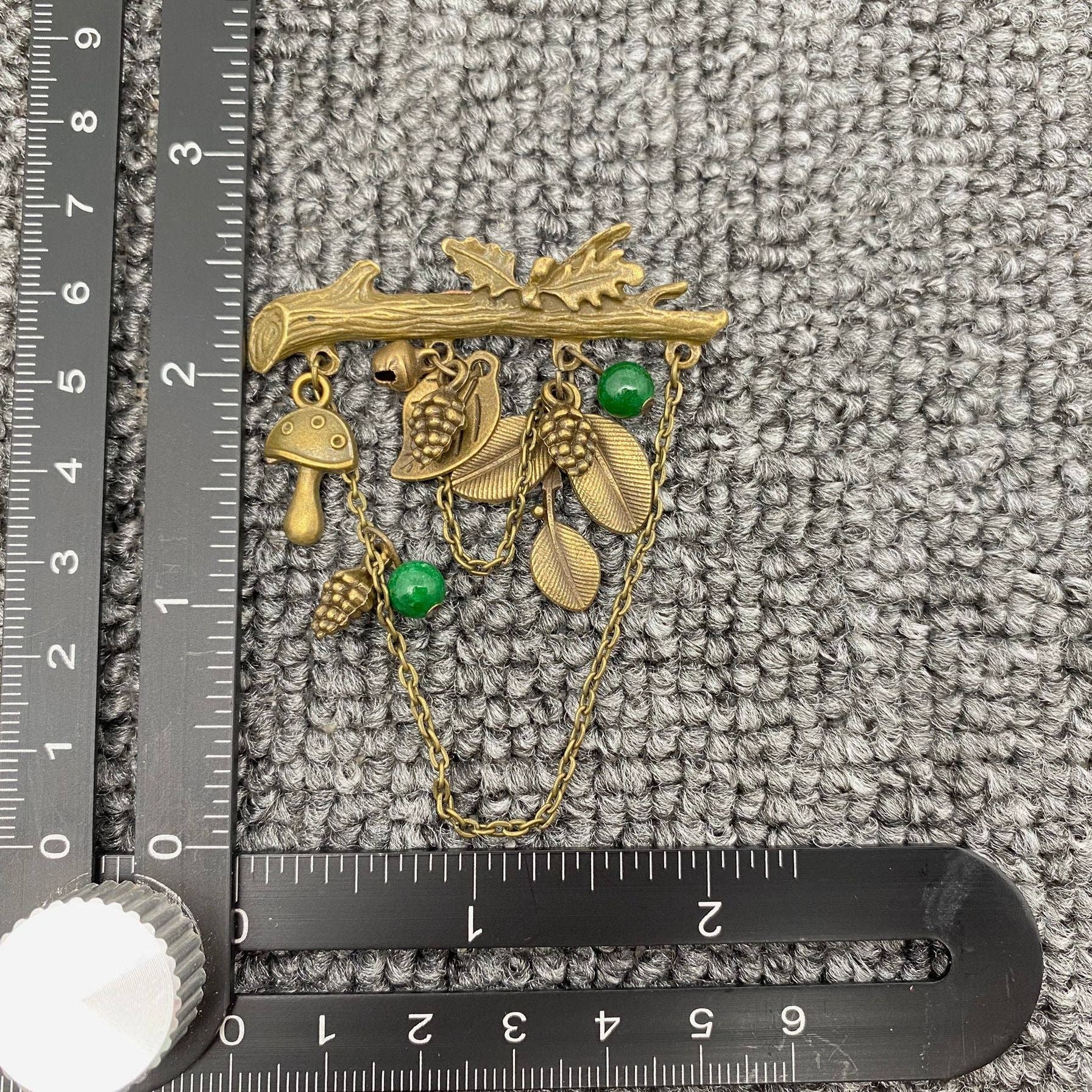 Mio Queena - Wholesale Brooch - Forest Style Mushroom Pinecone Leaf Charm Brooch2